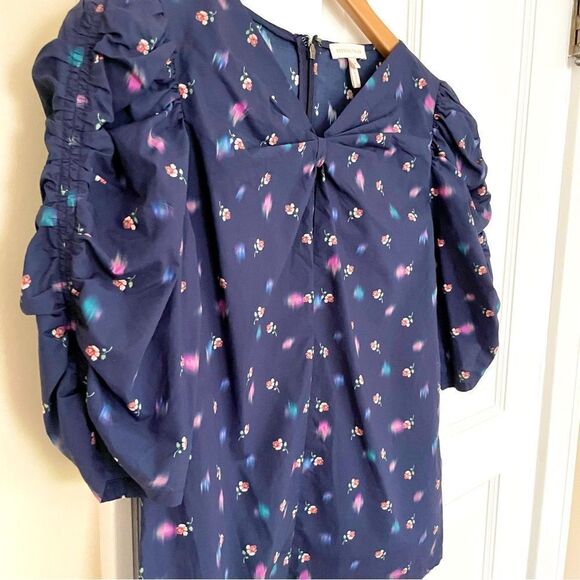 Rebecca Taylor Floral Puff Sleeve Blouse - Picture 4 of 10